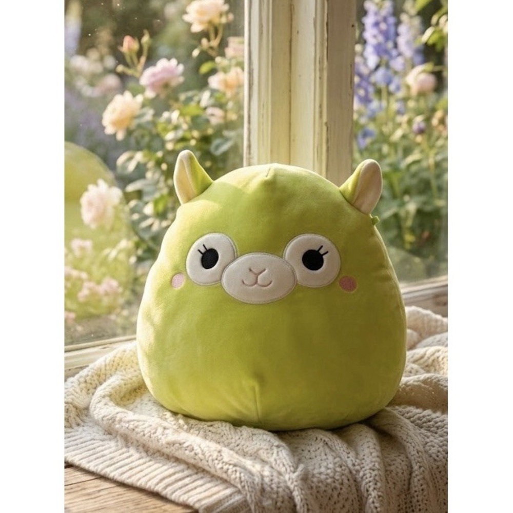 Squishmallows Alpaca Green Tie-Dye Winged Unicorn Plush Invertible 2023 12"
